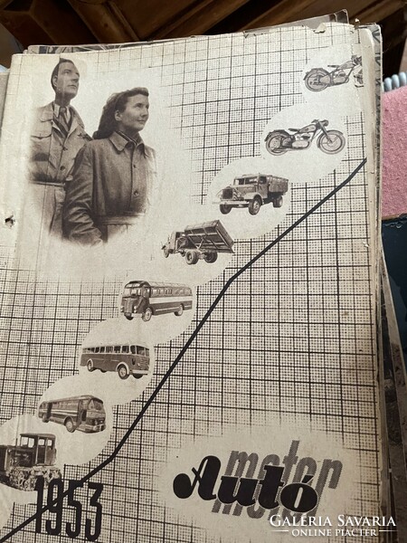 Car engine, wheel newspaper