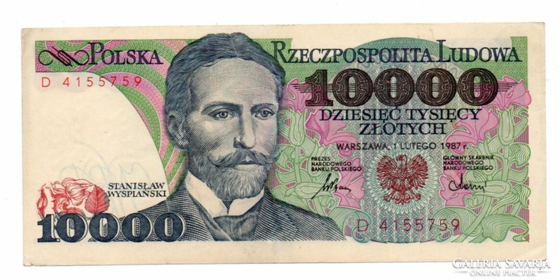 10,000 Złoty 1987 Poland