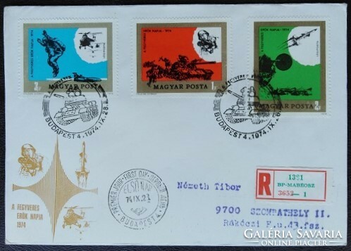 Ff2983 / 1974 Armed Forces Day stamp series ran on fdc