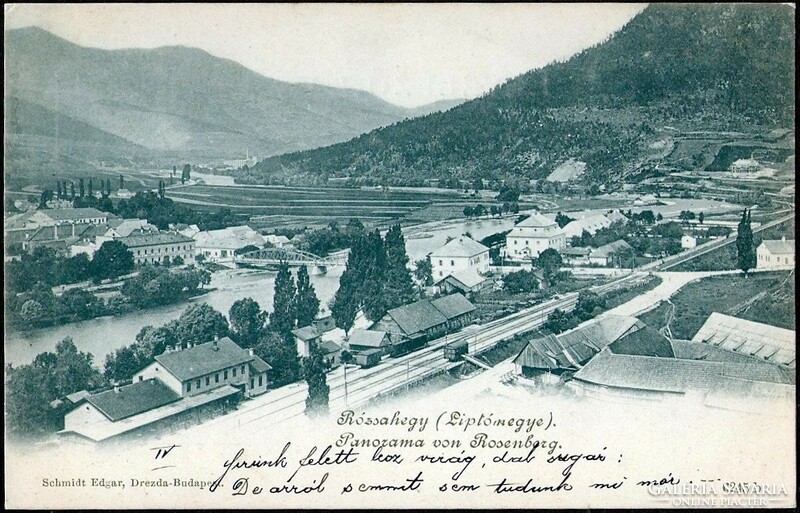 Upland (Slovakia) rose hill, view and railway station