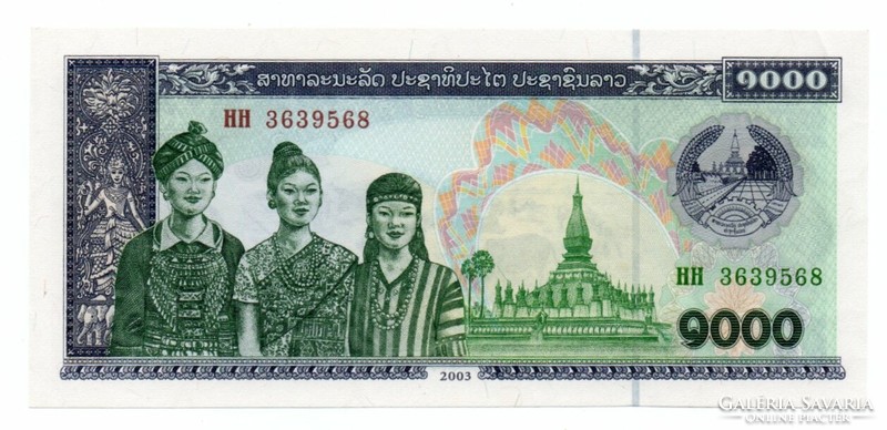 1.000   Kip      Laosz
