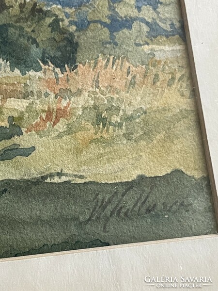 William Callow watercolor landscape painting ca. 1880 British painter