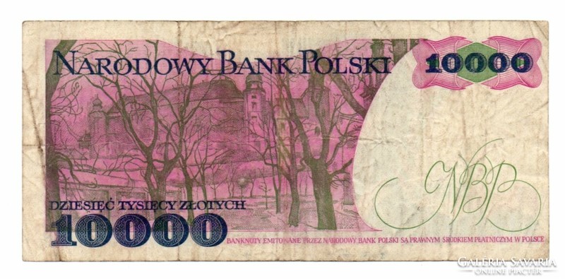 10.000       Złoty     1988   Lengyelország