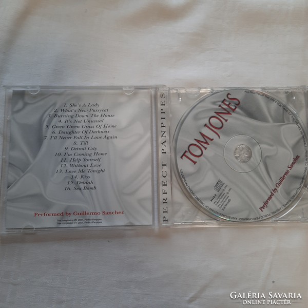 Tom Jones  "PERFECT PANPIPES" CD    Tom Jones legnépszerűbb dalai pánsípon