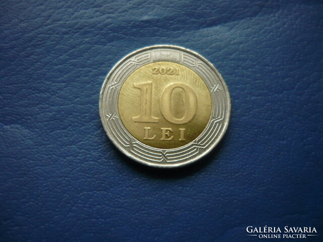 National bank of Moldova 10 lei 2021 30th Anniversary! Bimetal! Very rare!