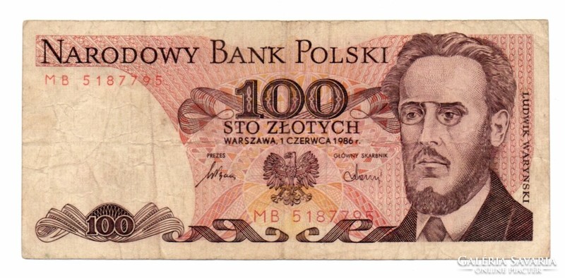 100 Złoty 1986 Poland