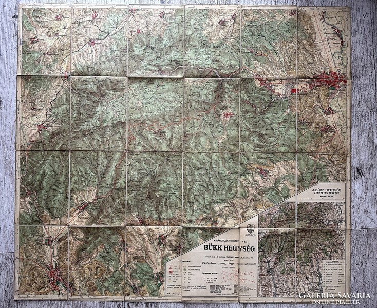 Hikers' map of the Bükk Mountains 7. Sz