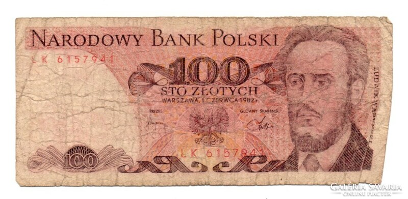 100       Złoty     1982   Lengyelország
