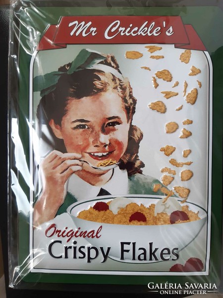 Retro fémtábla : Original Crispy Flakes 30*40