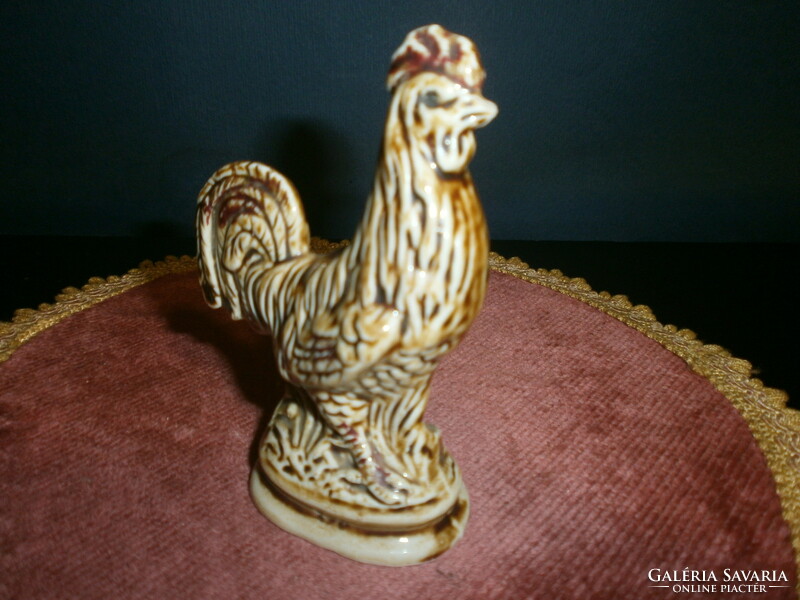 Ceramic rooster figurine