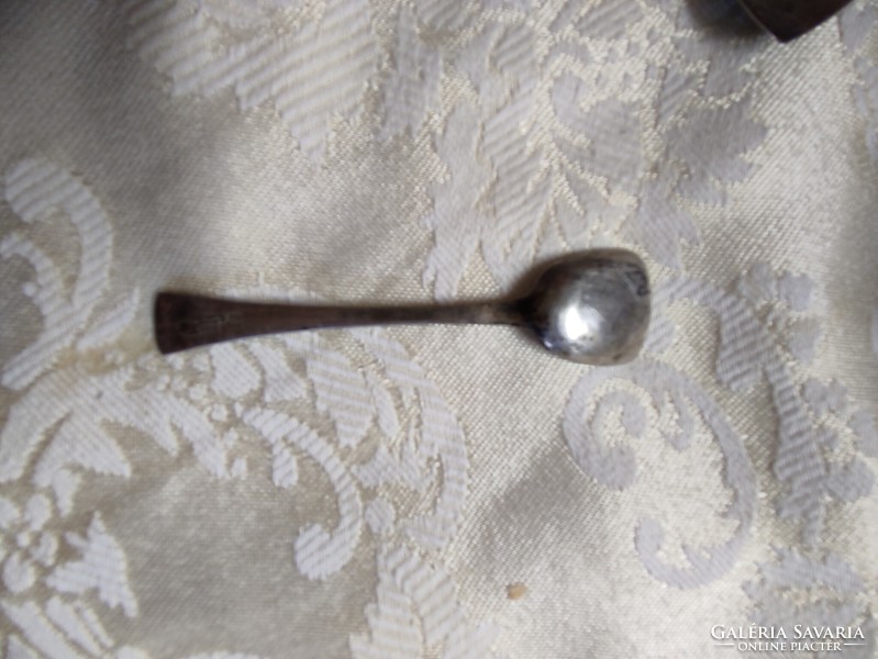 Silver art deco spice spoons