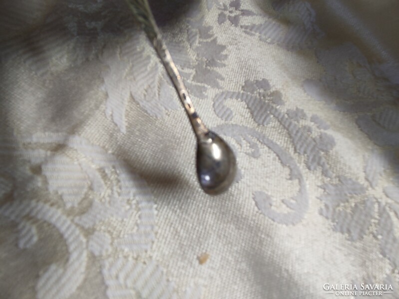 Silver rose spice spoon