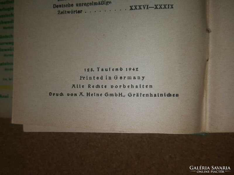 1942 II.VH Német- Olasz szótár