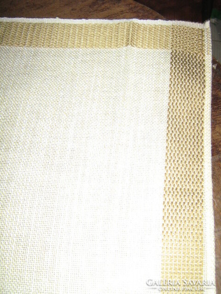 Beautiful elegant pale yellow woven tablecloth
