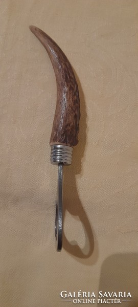 Opener with antler handle 14cm