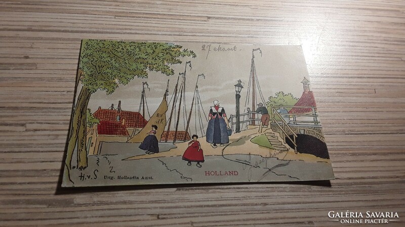 Antique greeting postcard.