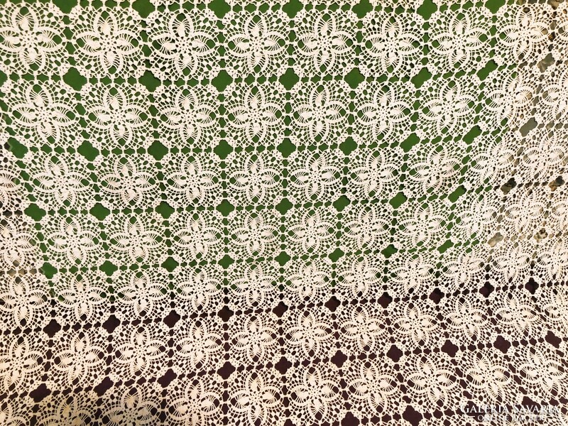 Beautiful crocheted large tablecloth, handmade