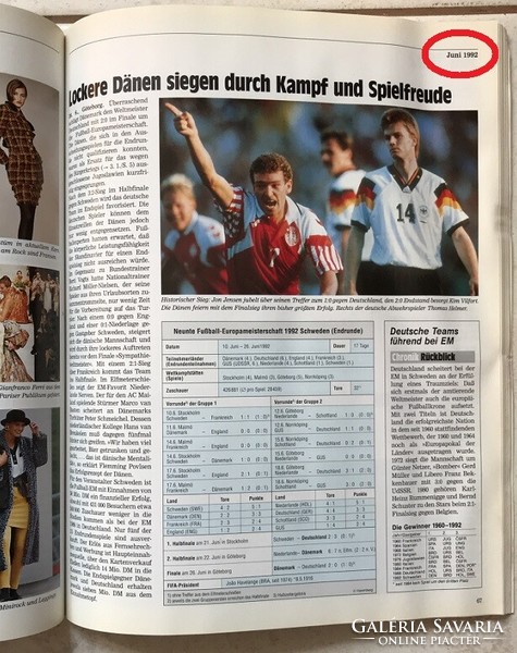 Chronik '92 - German-language chronicle of the year '92 broken down into months - for example by birthday