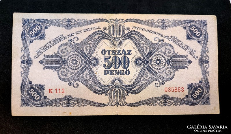 500 Pengő 1945, VF+