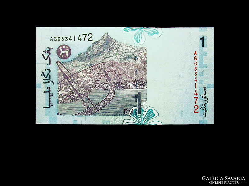 UNC - 1 RINGGIT - MALAJZIA - 2000...Az új pénz - portré vízjeles!