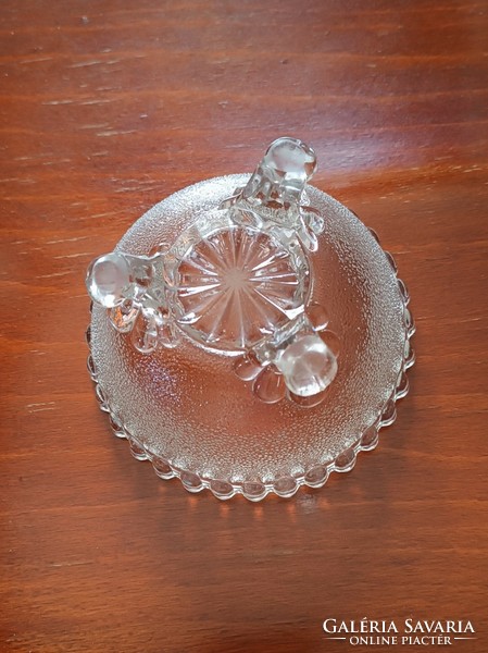 Antik üveg kínáló , kicsi  12 X 8 cm
