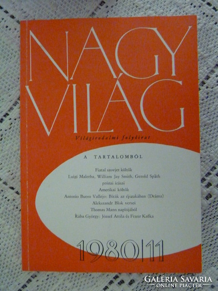 Nagyvilág - world literature magazine - 1980