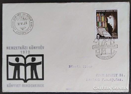 FF2783 / 1972 Nemzetközi Könyvév bélyeg FDC-n futott