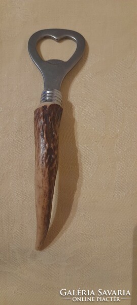 Opener with antler handle 14cm