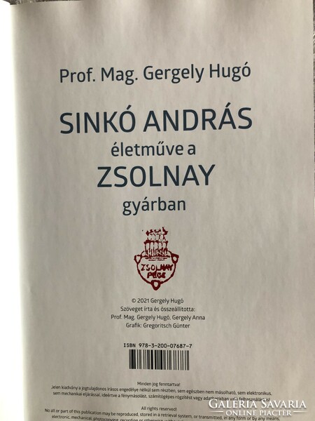 The book of András Sinkó's oeuvre.