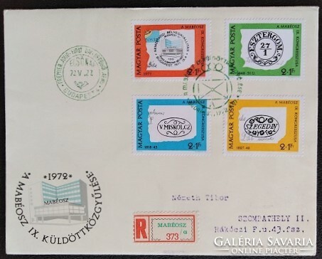 Ff277-80 / 1972 stamp day stamp series ran on fdc