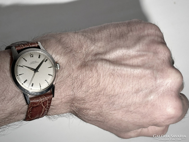Very nice lange glashütte premium full steel screw serviced watch! 35.5 Mm k.N. (Doxa, omega