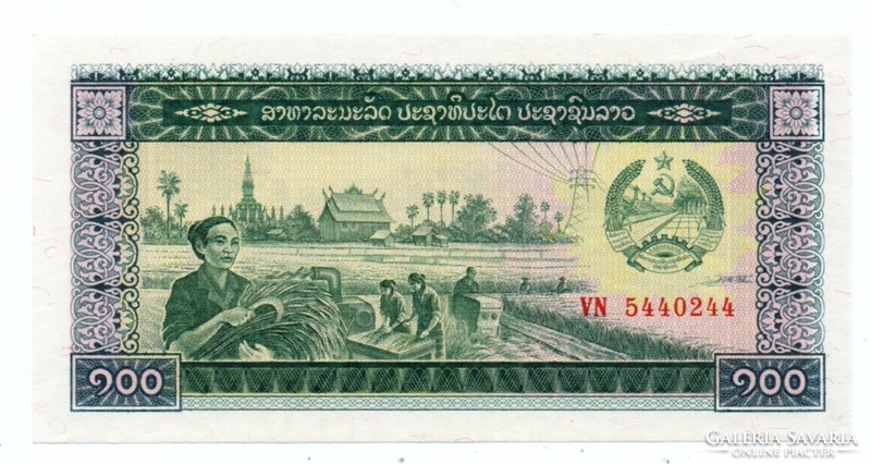 100   Kip      Laosz