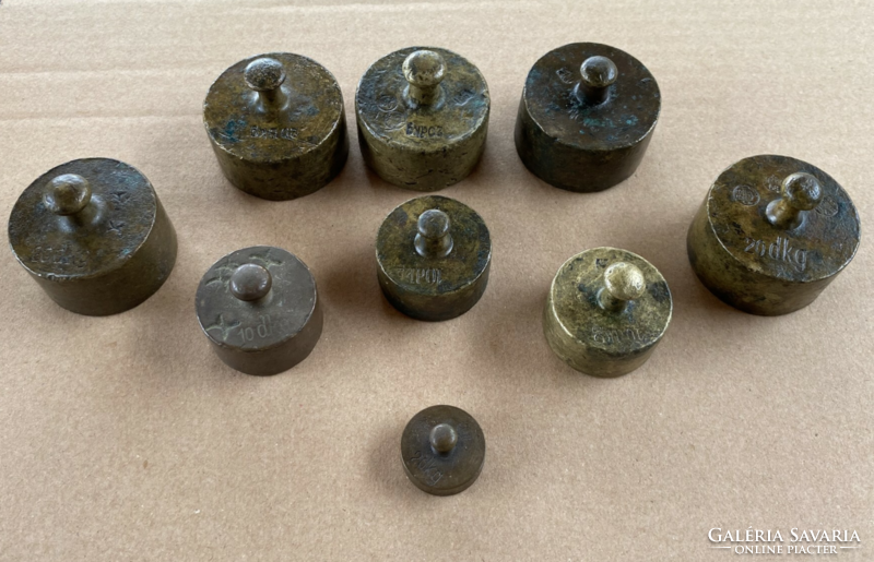 Copper scale weights