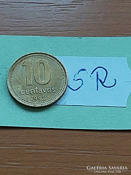 ARGENTÍNA 10 CENTAVO 1992 Alumínium-Bronz  SR