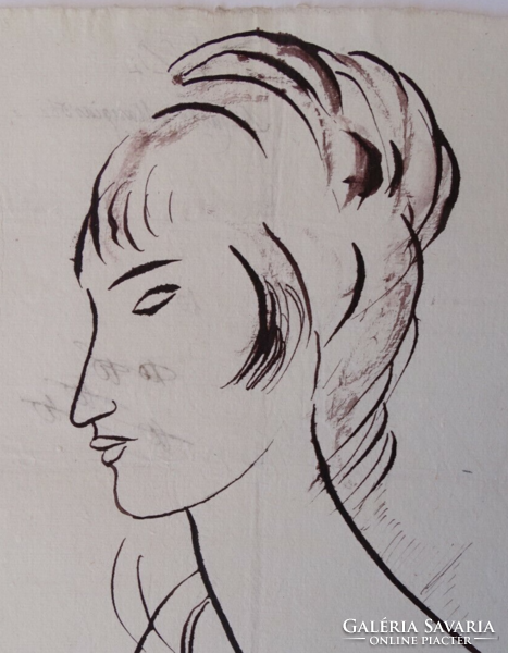 Modigliani: portrait of a woman - certificate of authenticity!
