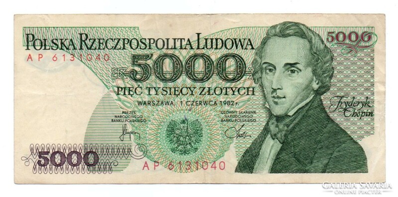 5,000 Złoty 1982 Poland
