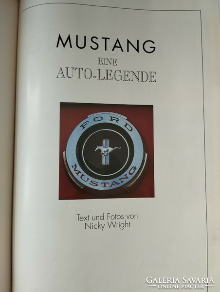 Mustang autós könyv ( Karl Müller Verlag)