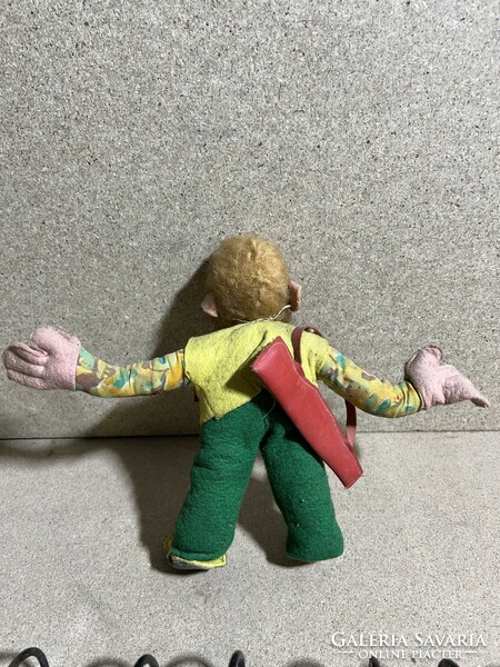 Plush monkey toy figure from the 1930s, 23 x 27 x 9 cm. 3999
