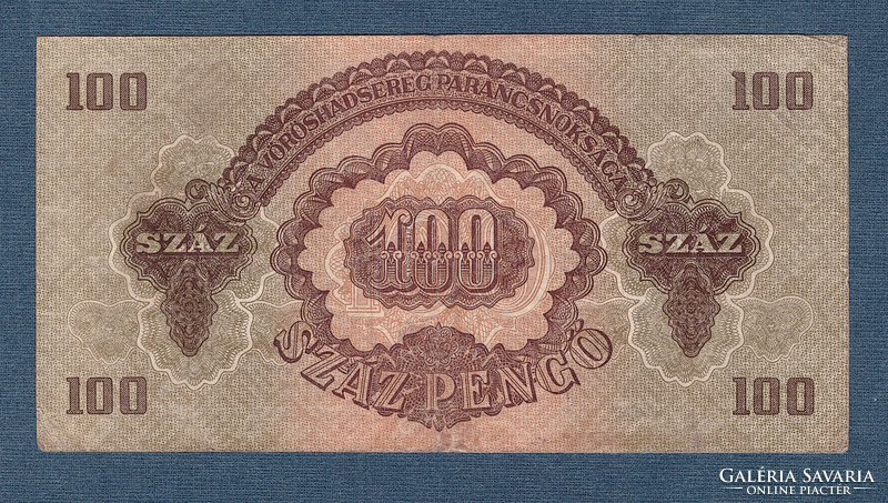 100 Pengő 1944 a ii. Edition of the Red Army occupying Hungary in World War II
