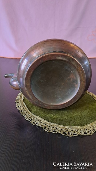 Antique copper teapot