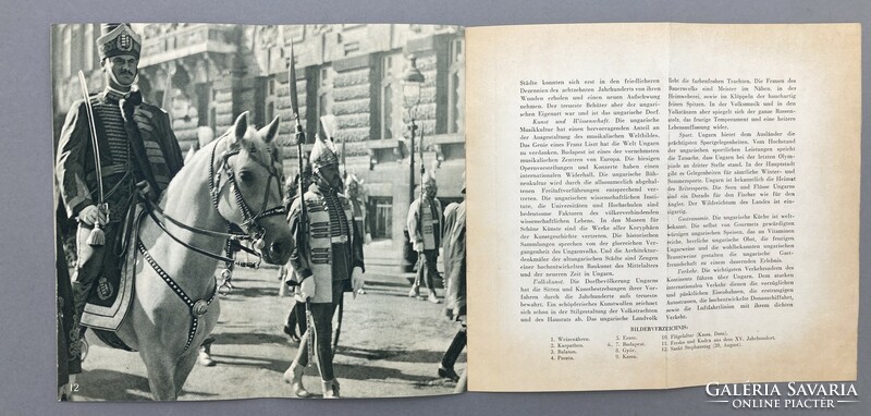 Tourism publication promoting Hungary, advertising brochure with graphics by György Konecsni, 1939