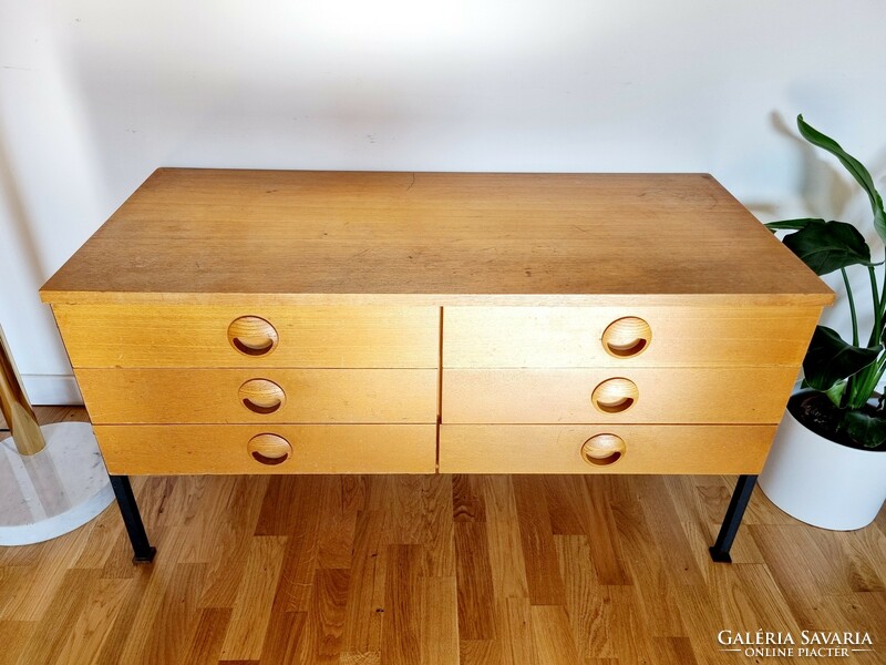 Rare mid-century dresser with many drawers