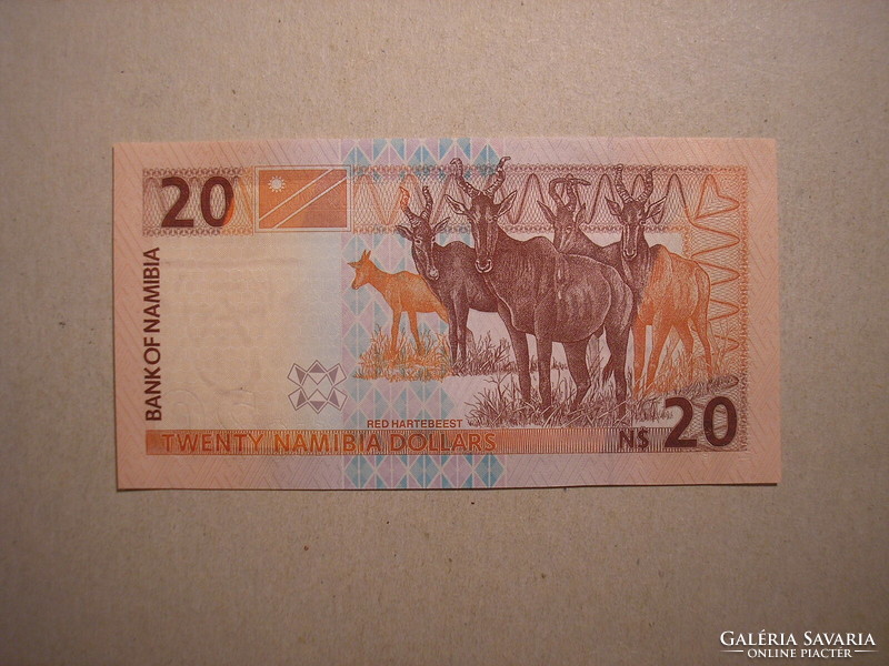 Namíbia-20 Dollas 2002 UNC