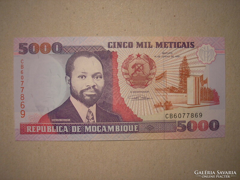 Mozambique-5000 meticais 1991 unc