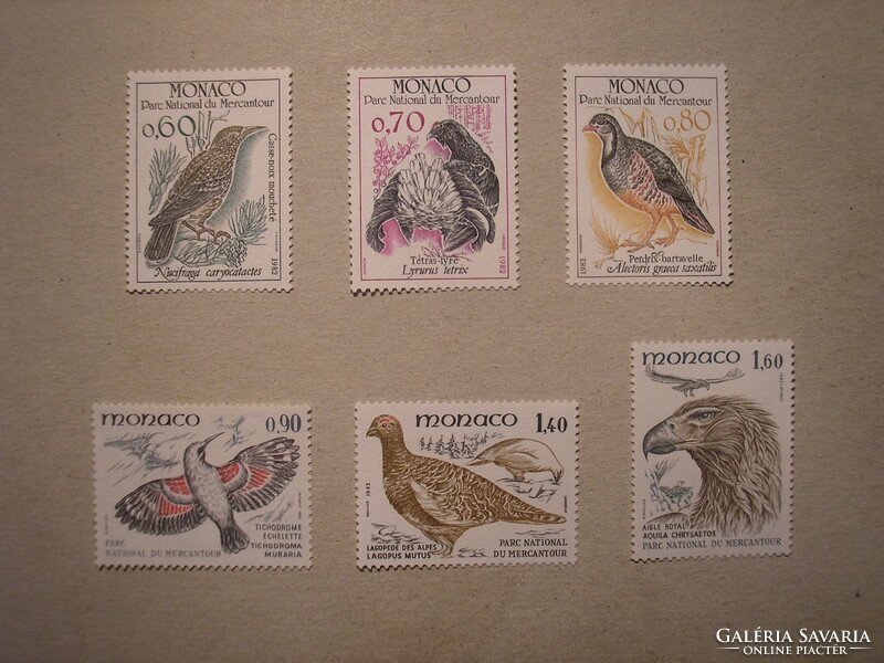 Monaco fauna, birds 1982