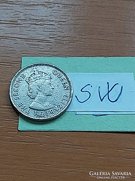 Belize 25 cents 1989 ii. Elizabeth, copper-nickel sw