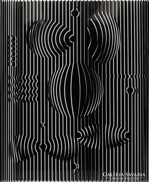 Victor Vasarely (France, 1908-1997) "Venus" from "Jalons" object.