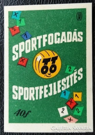 Gy178 / 1961 Sportfogadás gyufacímke