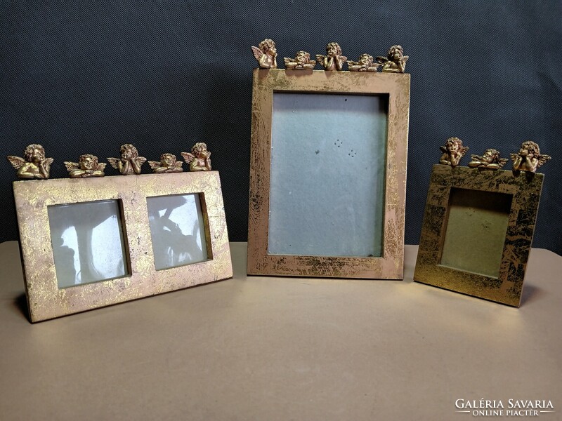 Art Nouveau-style angelic picture frame 3 pcs. Negotiable.