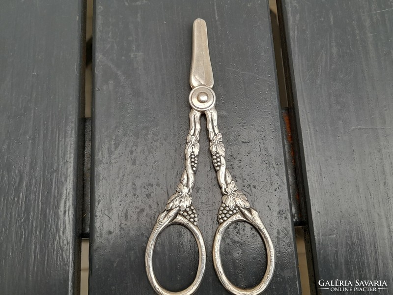 Beautiful extremely thick silver-plated Swedish scissors